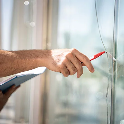 broken glass repair in West Melbourne, FL